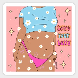 Love your belly Sticker